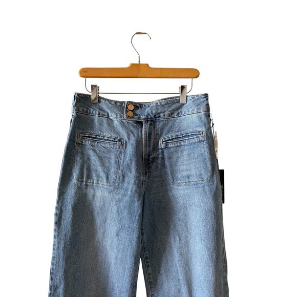 Habitual Shay High Rise Wide Leg Denim Jeans Light Wash 29 - Picture 3 of 8